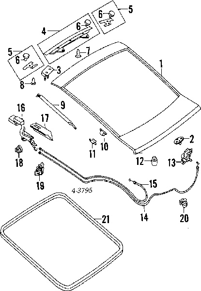 Буфер (отбойник) крышки багажника (двери 3/5-й задней) MB422898 Chrysler