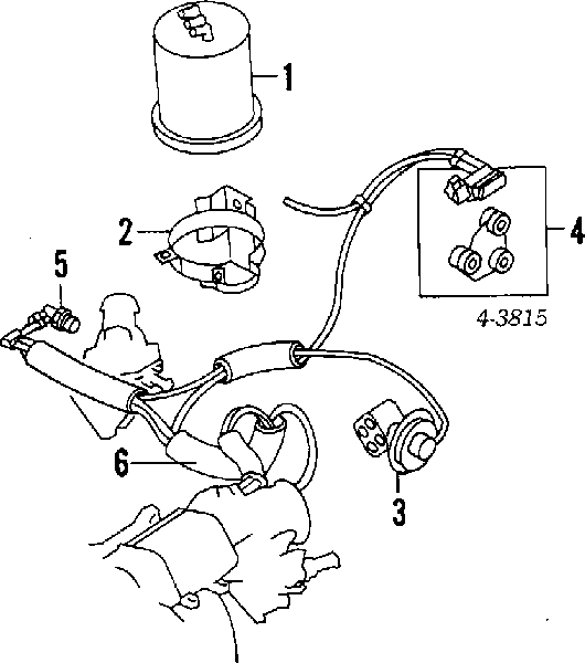 Sensor de pressão dos gases de escape para Mitsubishi Pajero (V2W, V4W)