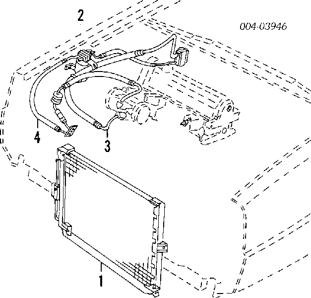 Радиатор кондиционера Крайслер Лебарон GTC (Chrysler Lebaron)