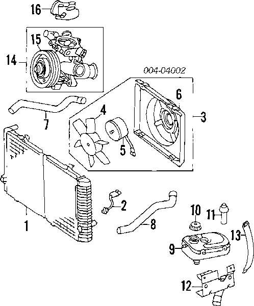 Sensor de temperatura do fluido de esfriamento (de ativação de ventilador do radiador) para Jeep Cherokee 