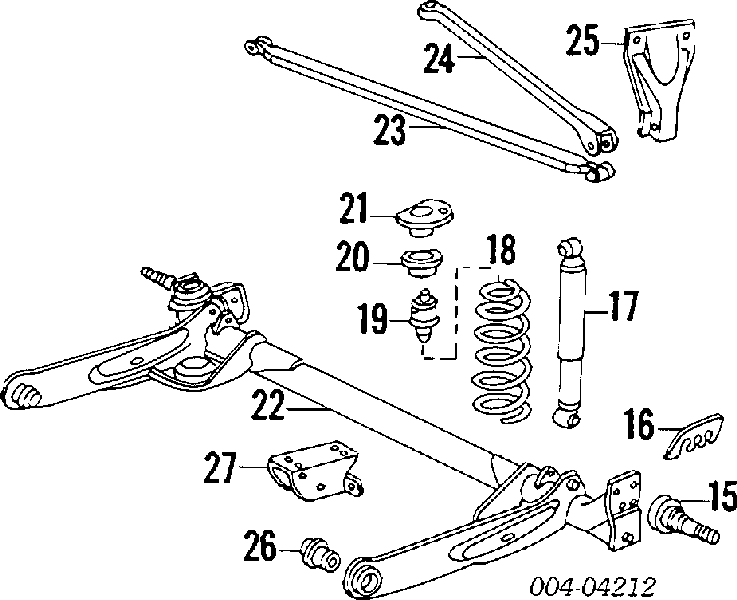 04694773 Chrysler amortecedor traseiro