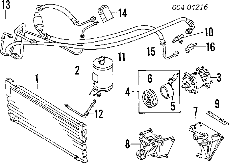 Radiador de aparelho de ar condicionado 300073 ACR