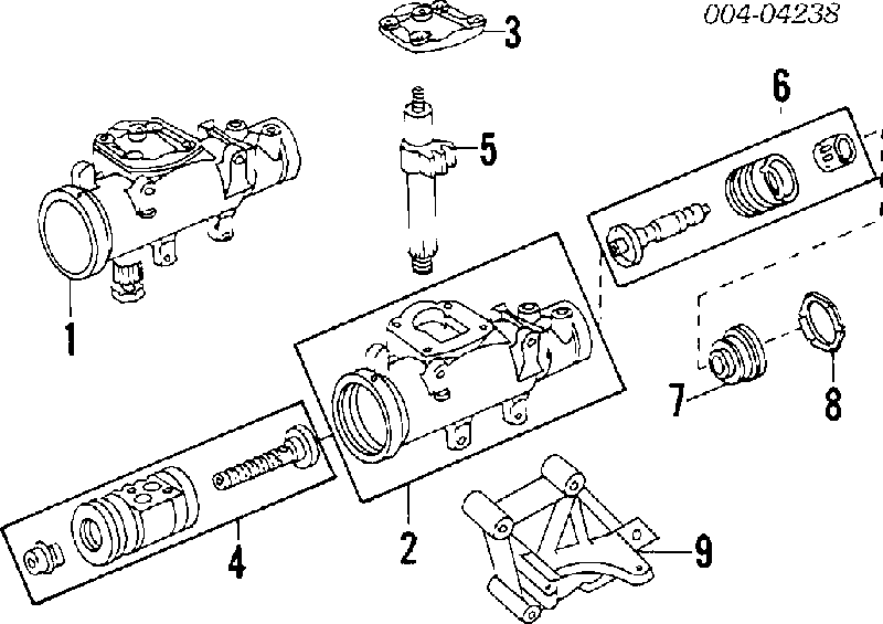 Вал рулевого механизма (рейки) вертикальный на Jeep Grand Cherokee 