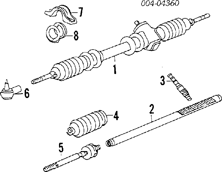 66490 Maruichi-156 пыльник рулевого механизма (рейки левый)