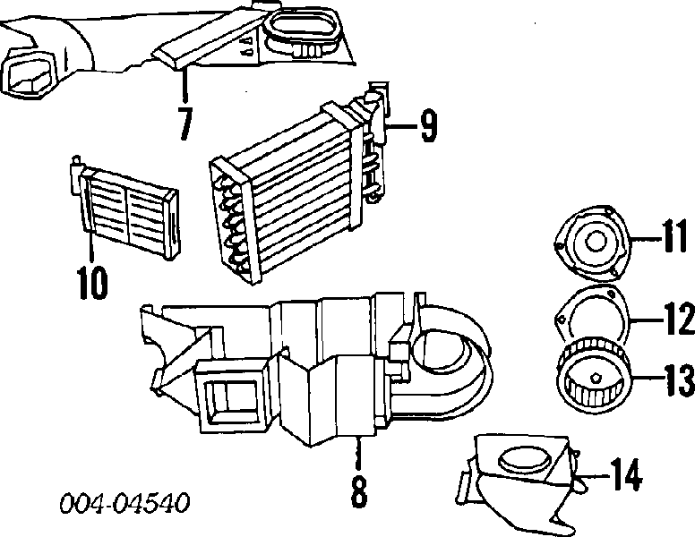 4885441AA Chrysler vaporizador de aparelho de ar condicionado