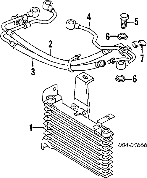 Прокладка радиатора масляного на Mitsubishi Space Wagon D0V, W