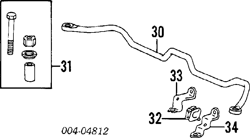 Стойка стабилизатора MR954888 Chrysler