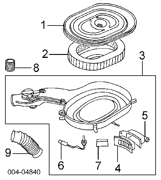 MD604952 Chrysler filtro de ar