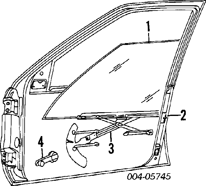 Механизм стеклоподъемника двери передней правой на Jeep Grand Cherokee LAREDO 