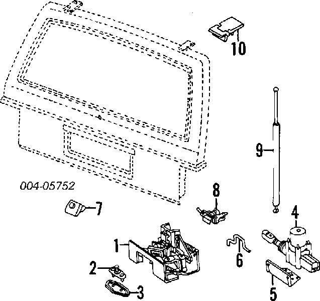 Amortecedor de tampa de porta-malas (de 3ª/5ª porta traseira) para Jeep Cherokee 