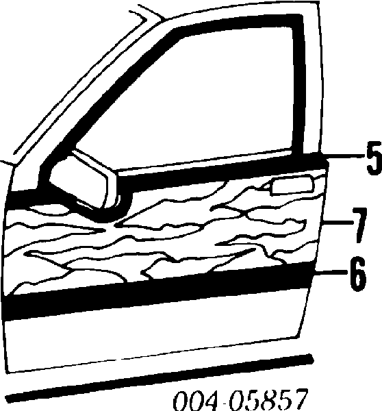 Эмблема двери передней на Jeep Grand Cherokee 