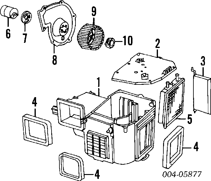 Вентилятор печки 2837680 Chrysler