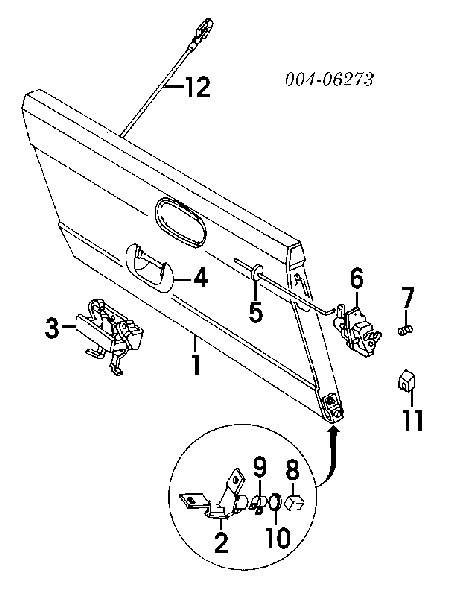 Борт задний 55274767 Chrysler