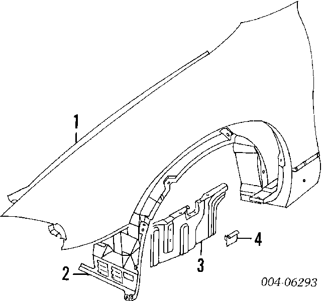 Крыло переднее на Chrysler Sebring LX (Крайслер Себринг)