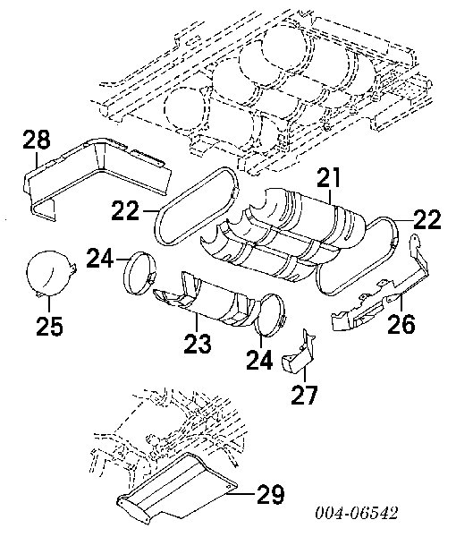 Пистон (клип) крепления обшивки крышки багажника 6031321 Chrysler