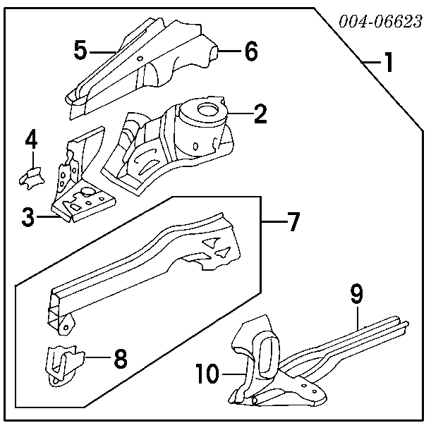 Fixação (suporte) de bateria recarregável MB241985 Mitsubishi