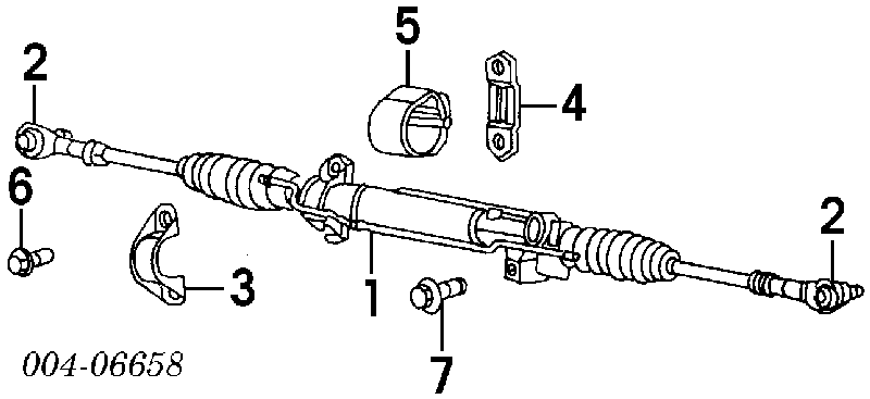 4874878 Chrysler cremalheira da direção