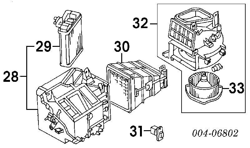 Motor de ventilador de forno (de aquecedor de salão) MR146946 Mitsubishi