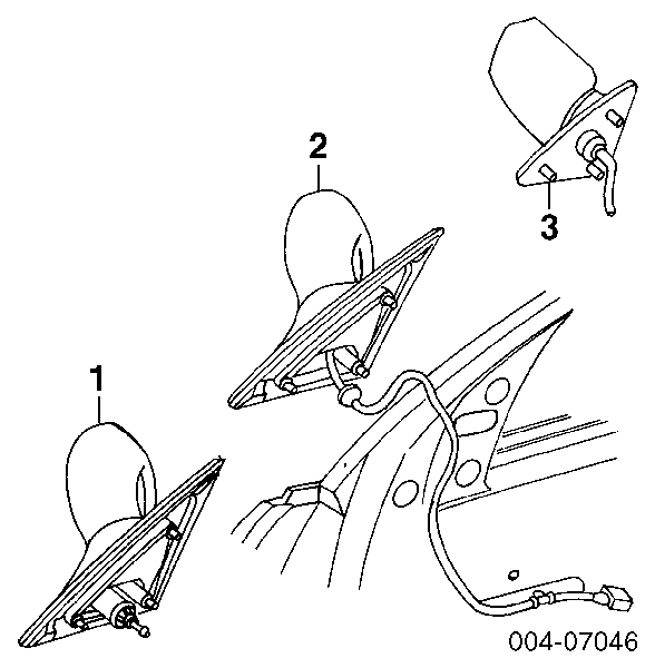 Боковое зеркало заднего вида Крайслер Интрепид (Крайслер Интрепид)