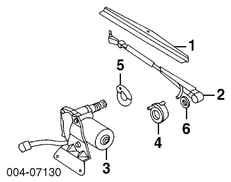 Motor de limpador pára-brisas de vidro traseiro para Jeep Cherokee 