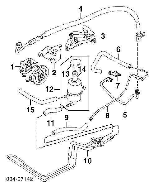 MR198023 Chrysler радиатор гур