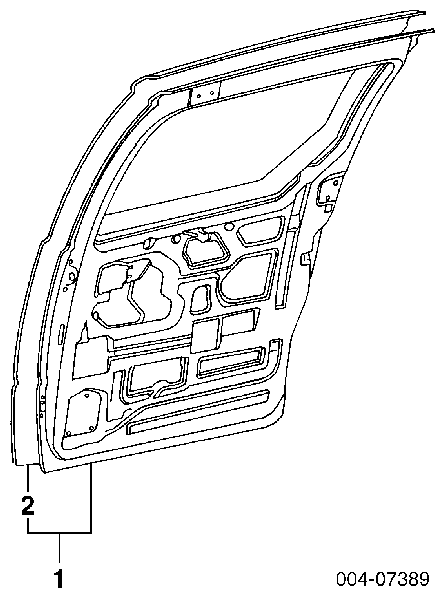 Задняя левая дверь Крайслер Вояжер II GS (Chrysler Voyager)