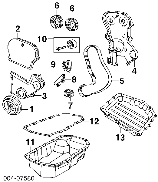 4694228 Chrysler rolo parasita da correia do mecanismo de distribuição de gás