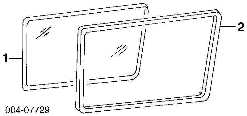 Vidro de carroçaria (da seção de bagagem) direito para Jeep Cherokee 