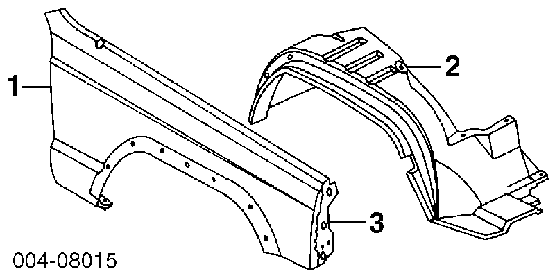 56022320AA Chrysler pára-lama dianteiro direito