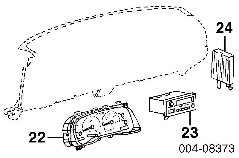 4858556AD Chrysler магнитола (радио am/fm, универсальная)