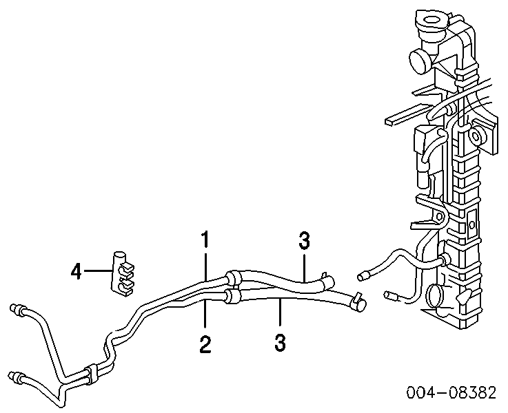 Трубка (шланг) охлаждения АКПП, обратка на Jeep Grand Cherokee 