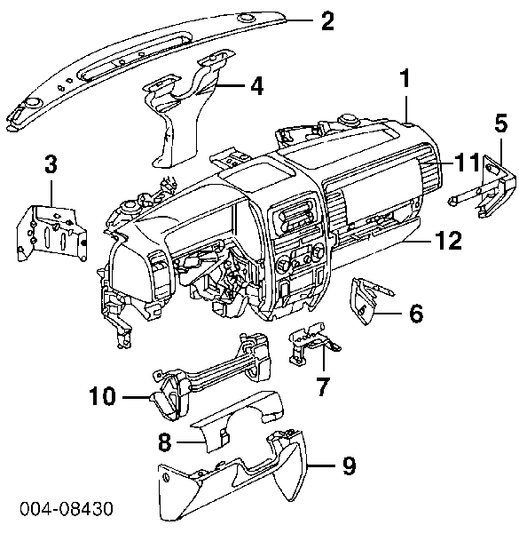 Painel de salão dianteira do "painel de instrumentos" para Jeep Grand Cherokee 