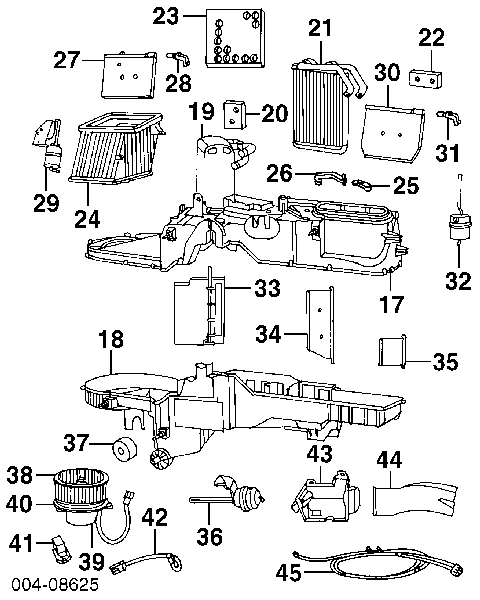 5015866AA Chrysler motor de ventilador de forno (de aquecedor de salão)