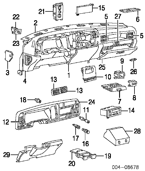 5015734AA Chrysler kit superior de vedantes de motor