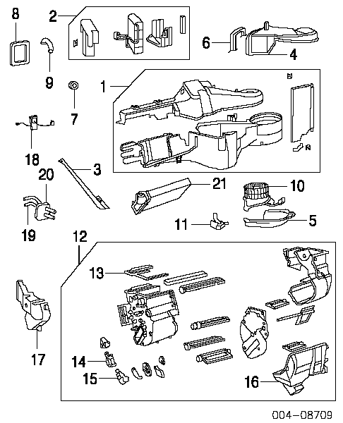 Испаритель кондиционера 4882355AC Chrysler