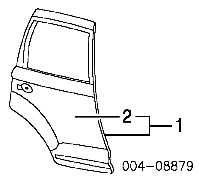 5015897AC Chrysler porta traseira esquerda