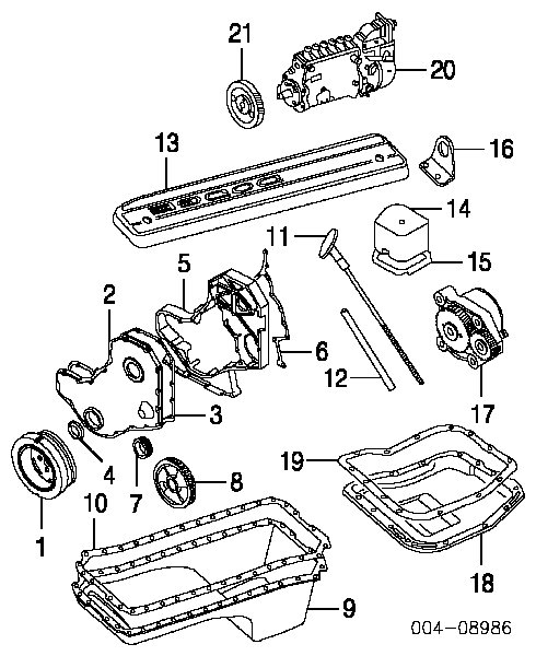 Прокладка верхней крышки блока цилиндров 5003468AA Chrysler