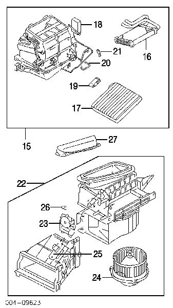 Радиатор печки MR500466 Chrysler