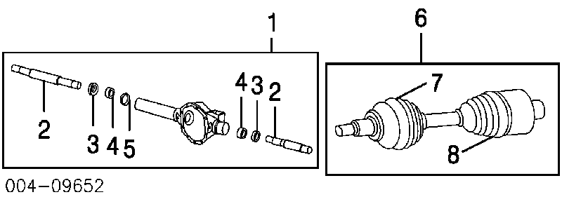 IK5072 389AB Market (OEM) semieixo (acionador dianteiro)