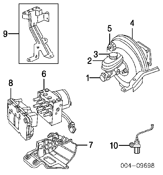 Sensor ABS traseiro direito para Chrysler Voyager (RG, RS)