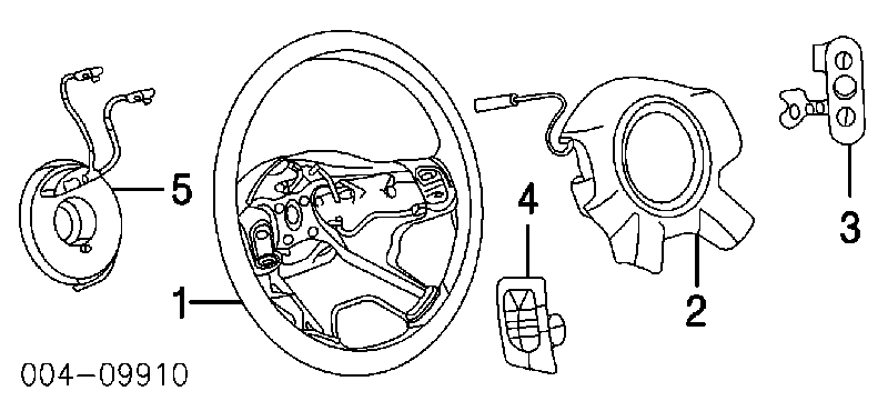 Блок кнопочных переключателей рулевого колеса K56042312AB Fiat/Alfa/Lancia