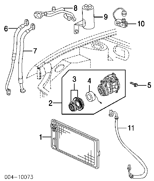 5017405AB Chrysler радиатор кондиционера