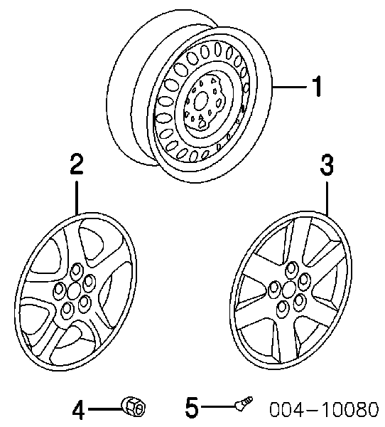 5272864AA Chrysler диски колесные стальные (штампованные)