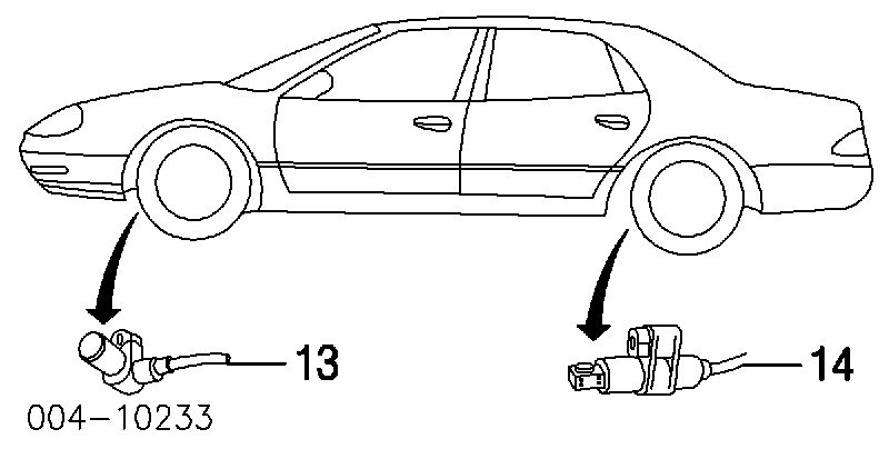Датчик АБС (ABS) передний левый на Chrysler 300 M 