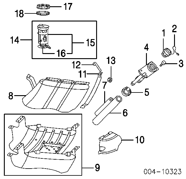 5018056AB Market (OEM) módulo de bomba de combustível com sensor do nível de combustível