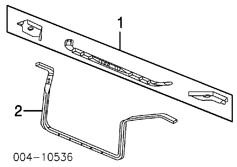 Суппорт радиатора нижний (монтажная панель крепления фар) на Chrysler Pacifica 