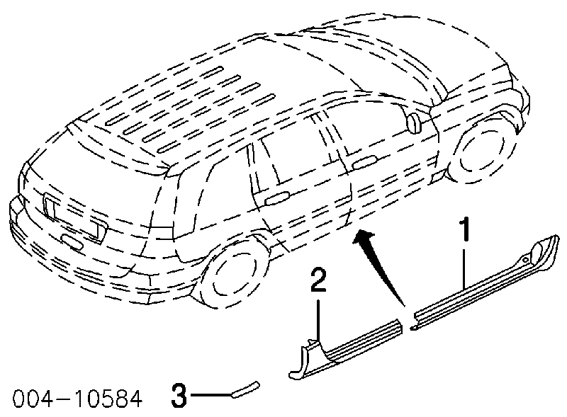 Пистон крепления заднего бампера 6036155AA Chrysler