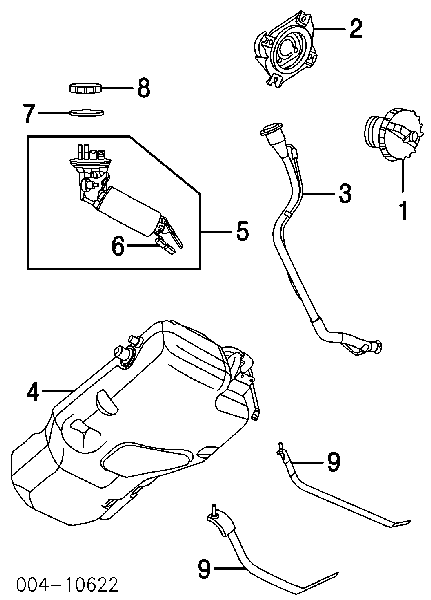 52113 610AB Chrysler vedante de sensor do nível de combustível/da bomba de combustível (tanque de combustível)