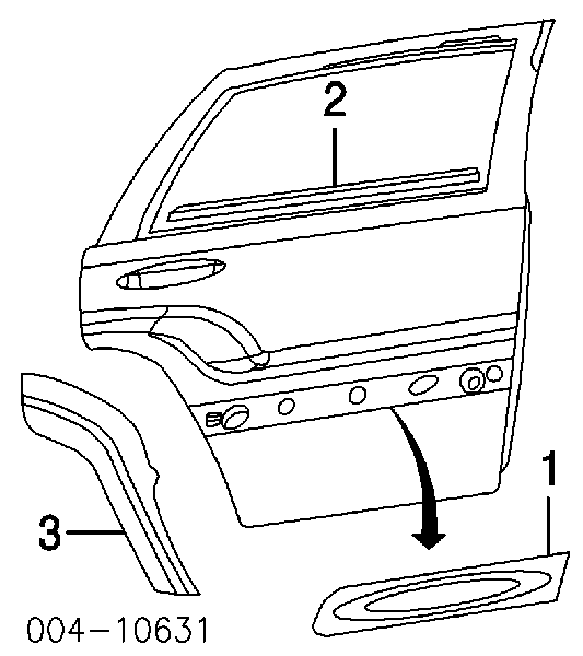 5GF37HS5AH Chrysler расширитель (накладка арки заднего крыла левый)