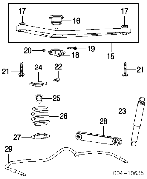 52088673AB Chrysler амортизатор задний